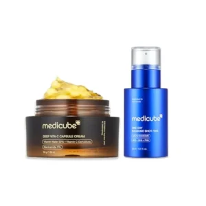 SET MEDICUBE GOLD VITA C CAPSULE CREAM + EXOSOME SHOT 7500