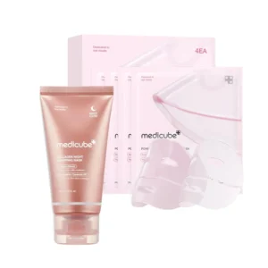SET MEDICUBE NIGHT COLLAGEN MASK + SALMON DNA PDRN MASK 5 PZS