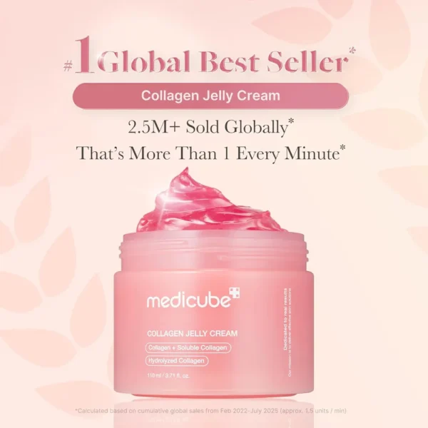 SET MEDICUBE PINK GLOW TONER + COLLAGEN GEL CREAM 3.71 OZ / 110 ML | 2 PZS