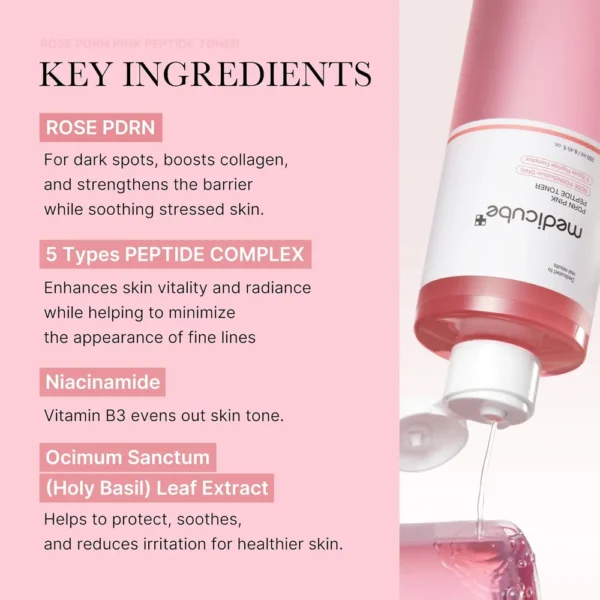 SET MEDICUBE PINK GLOW TONER + COLLAGEN GEL CREAM 3.71 OZ / 110 ML | 2 PZS