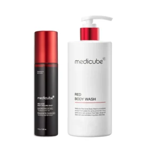 SET MEDICUBE RED BODY CARE PEELING SHOT + BODY WASH + RED BODY GEL SET 3 PZS