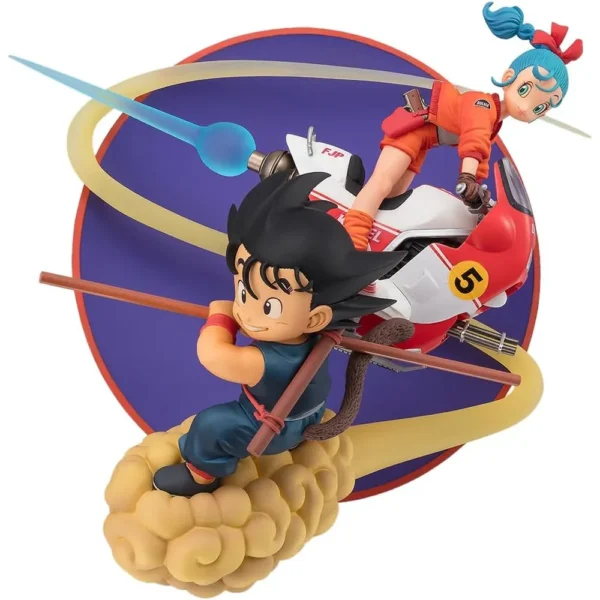 FIGURA SON GOKU Y BULMA DRAGON BALL TAMASHII NATIONS