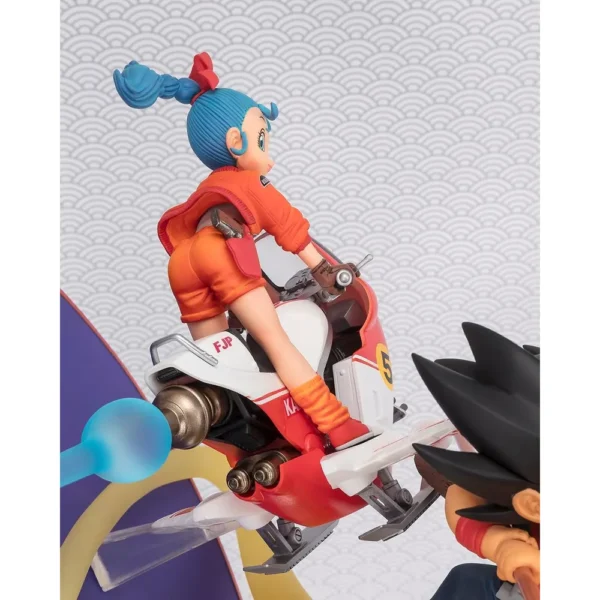 FIGURA SON GOKU Y BULMA DRAGON BALL TAMASHII NATIONS