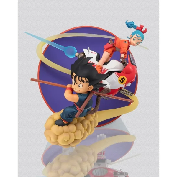FIGURA SON GOKU Y BULMA DRAGON BALL TAMASHII NATIONS