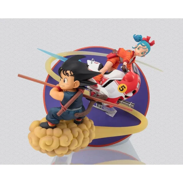 FIGURA SON GOKU Y BULMA DRAGON BALL TAMASHII NATIONS