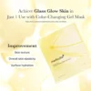PACK 4 MASCARILLA MEDICUBE KOJIC ACID TURMERIC GEL MASK 0.98 OZ / 28 G