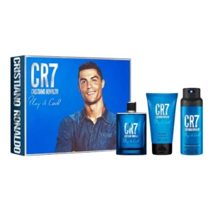 PERFUME CR7 PLAY IT COOL EDT HOMBRE SET 3 PZS