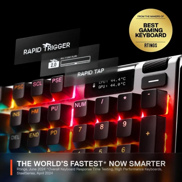 (REACONDICIONADO) TECLADO ALÁMBRICO MECÁNICO APEX PRO GEN 3 STEELSERIES | NEGRO