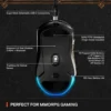 (REACONDICIONADO) MOUSE INALÁMBRICO AEROX 9 WORLD OF WARCRAFT EDITION STEELSERIES | NEGRO
