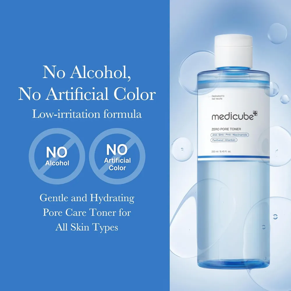 TÓNICO MEDICUBE ZERO PORE TONER 8.45 OZ / 250 ML - Imagen 6