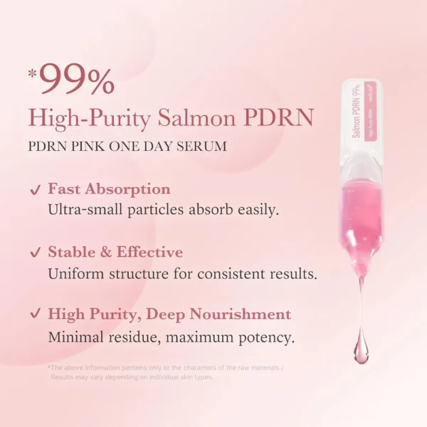PACK 10 SUERO MEDICUBE SALMON DNA PDRN ONE DAY AMPOULE 0.51 OZ / 15 ML