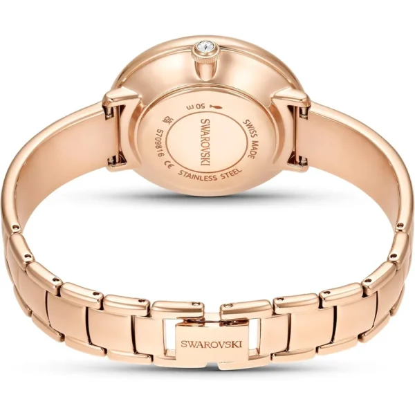 SWAROVSKI RELOJ CRYSTALLINE LUSTRE PARA MUJER | WHITE / ROSE GOLD TONE METAL BAND