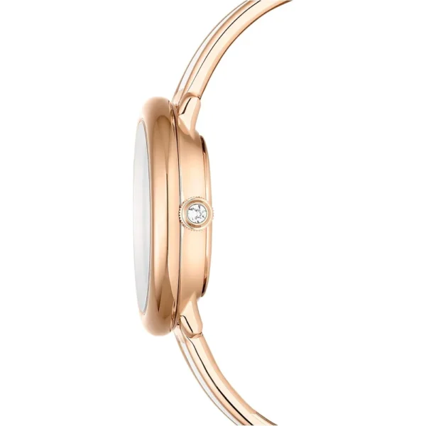 SWAROVSKI RELOJ CRYSTALLINE LUSTRE PARA MUJER | WHITE / ROSE GOLD TONE METAL BAND