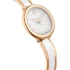 SWAROVSKI RELOJ CRYSTALLINE LUSTRE PARA MUJER | WHITE / ROSE GOLD TONE METAL BAND