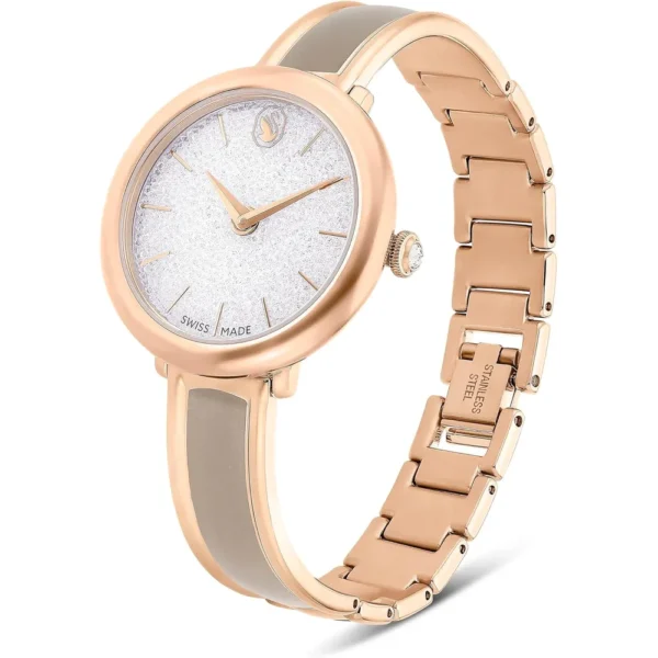 SWAROVSKI RELOJ CRYSTALLINE LUSTRE PARA MUJER | ROSE GOLD TONE METAL BAND