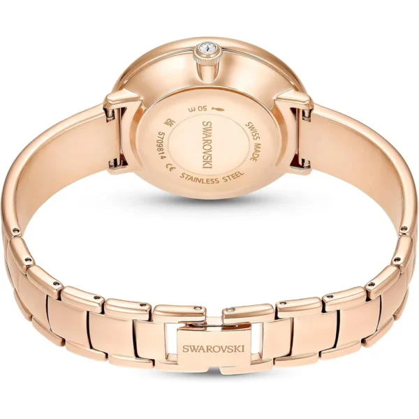 SWAROVSKI RELOJ CRYSTALLINE LUSTRE PARA MUJER | ROSE GOLD TONE METAL BAND