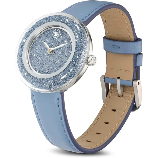 SWAROVSKI RELOJ CRYSTALLINE LUSTRE PARA MUJER | BLUE LEATHER BAND
