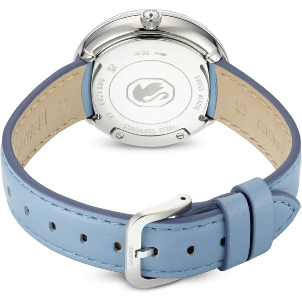 SWAROVSKI RELOJ CRYSTALLINE LUSTRE PARA MUJER | BLUE LEATHER BAND