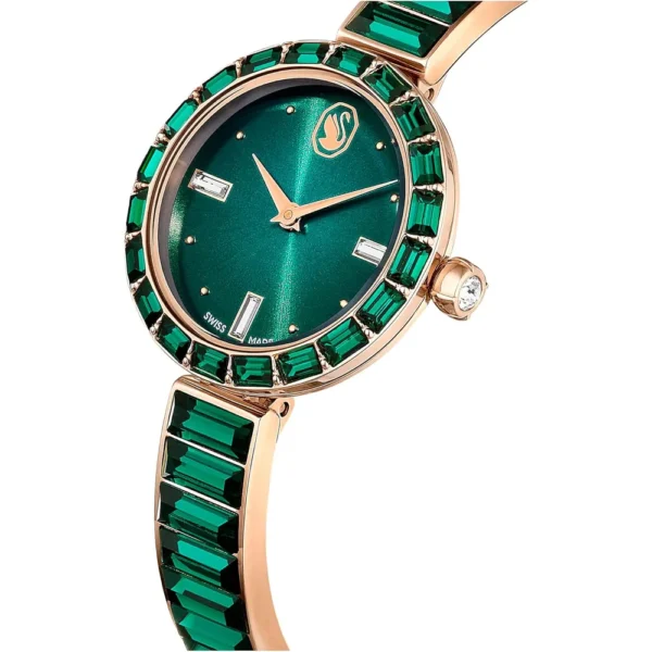 SWAROVSKI RELOJ MATRIX BANGLE PARA MUJER | GREEN CRYSTAL