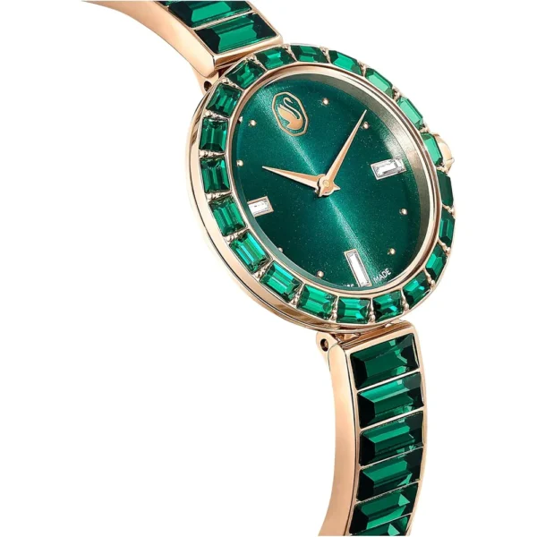 SWAROVSKI RELOJ MATRIX BANGLE PARA MUJER | GREEN CRYSTAL