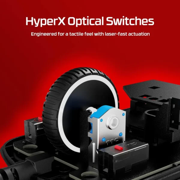 MOUSE INALÁMBRICO HYPERX PULSEFIRE SAGA PRO MODULAR 4K | NEGRO