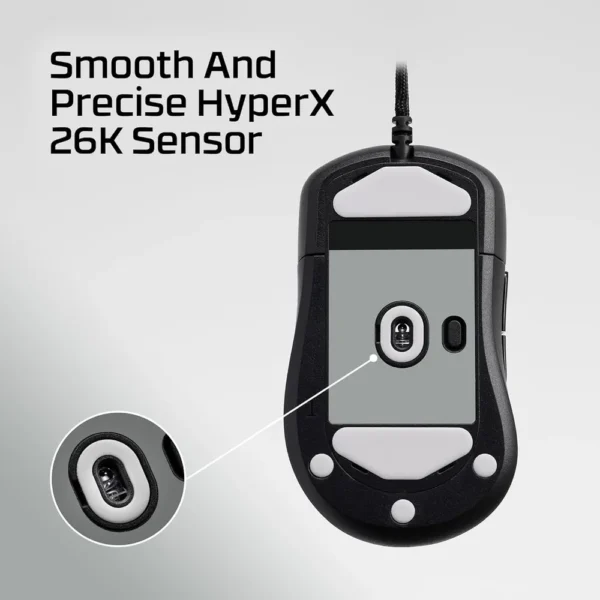 MOUSE INALÁMBRICO HYPERX PULSEFIRE SAGA PRO MODULAR 4K | NEGRO