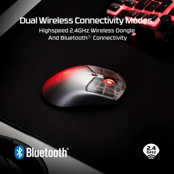 MOUSE INALÁMBRICO HYPERX PULSEFIRE HASTE 2 S 26000 DPI | AZULMARINO