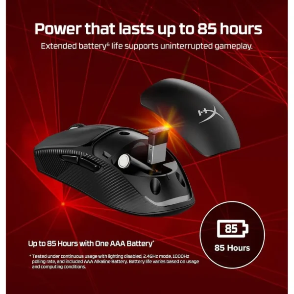 MOUSE ALÁMBRICO HYPERX PULSEFIRE FUSE RGB | NEGRO