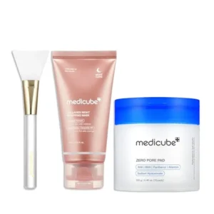 SET MEDICUBE ZERO PORE PAD + COLLAGEN NIGHT MASK 3 PZS