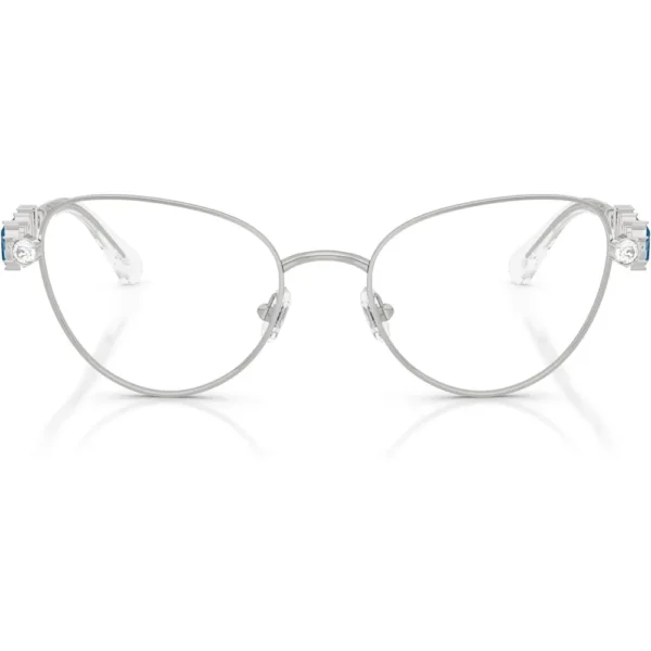 SWAROVSKI MONTURA SK1024 53 MM MUJER | SILVER/DEMO LENS
