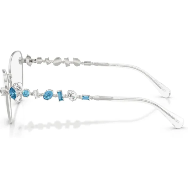 SWAROVSKI MONTURA SK1024 53 MM MUJER | SILVER/DEMO LENS
