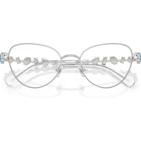 SWAROVSKI MONTURA SK1024 53 MM MUJER | SILVER/DEMO LENS