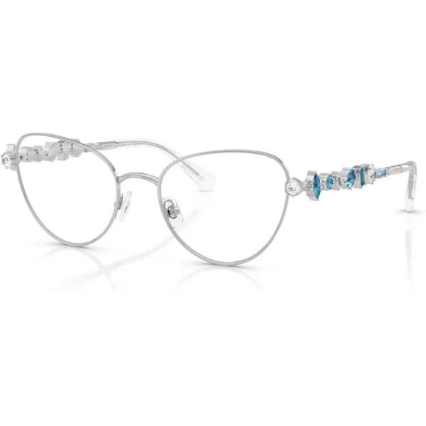 SWAROVSKI MONTURA SK1024 51 MM MUJER | SILVER/DEMO LENS