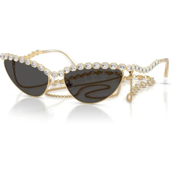 SWAROVSKI LENTES DE SOL SK7030 59 MM MUJER | GOLD/DARK GREY