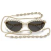 SWAROVSKI LENTES DE SOL SK7030 59 MM MUJER | GOLD/DARK GREY