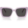 SWAROVSKI LENTES DE SOL CUADRADO SK6032 55 MM MUJER | MILKY LILAC/DARK GREY