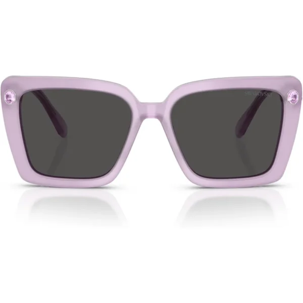 SWAROVSKI LENTES DE SOL CUADRADO SK6032 55 MM MUJER | MILKY LILAC/DARK GREY