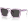 SWAROVSKI LENTES DE SOL CUADRADO SK6032 55 MM MUJER | MILKY LILAC/DARK GREY
