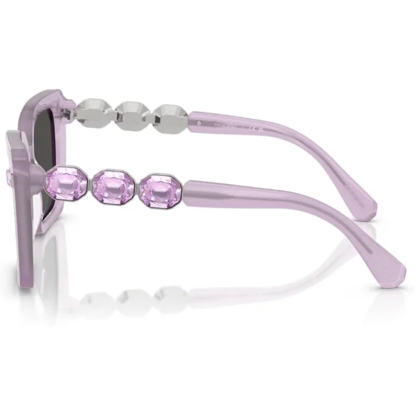 SWAROVSKI LENTES DE SOL CUADRADO SK6032 55 MM MUJER | MILKY LILAC/DARK GREY