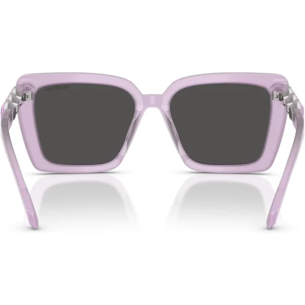 SWAROVSKI LENTES DE SOL CUADRADO SK6032 55 MM MUJER | MILKY LILAC/DARK GREY
