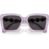 SWAROVSKI LENTES DE SOL CUADRADO SK6032 55 MM MUJER | MILKY LILAC/DARK GREY
