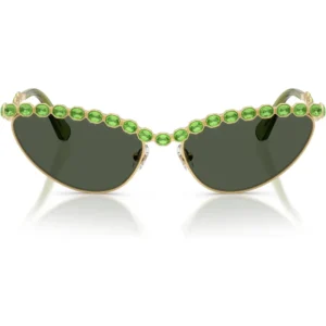 SWAROVSKI LENTES DE SOL SK7030 59 MM MUJER | GOLD/LIGHT GREEN
