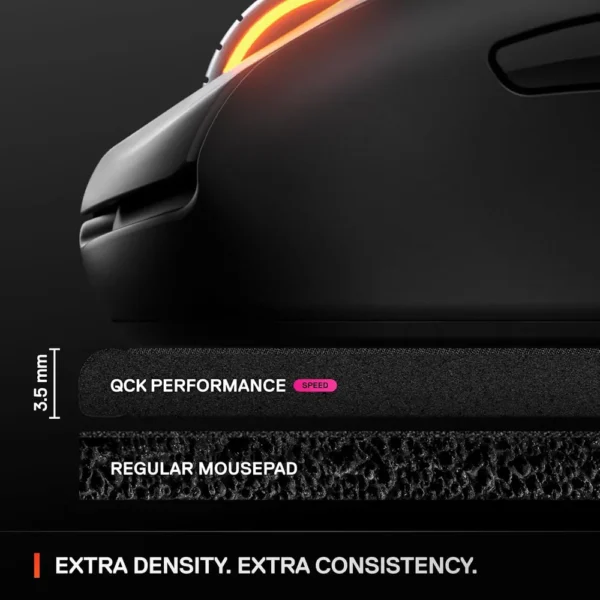 MOUSEPAD QCK LARGE SPEED PERFORMANCE SPEED STEELSERIES | NEGRO