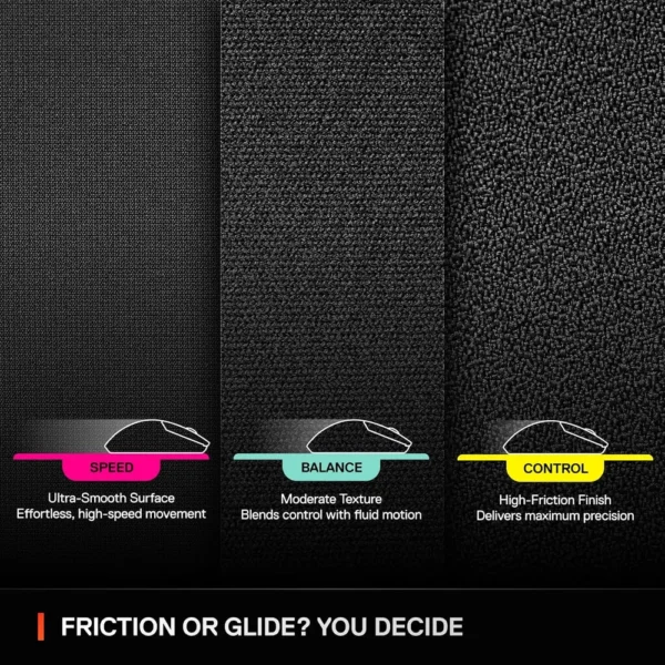 MOUSEPAD QCK LARGE SPEED PERFORMANCE SPEED STEELSERIES | NEGRO