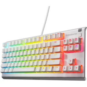 TECLADO ALÁMBRICO APEX 3 TKL STEELSERIES | BLANCO