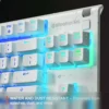 TECLADO ALÁMBRICO APEX 3 TKL STEELSERIES | BLANCO