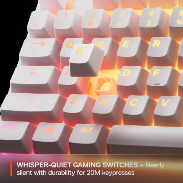 TECLADO ALÁMBRICO APEX 3 TKL STEELSERIES | BLANCO