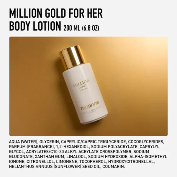 LOCIÓN CORPORAL RABANNE MILLION GOLD MUJER 6.8 OZ / 200 ML
