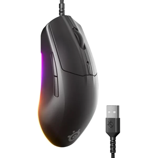MOUSE ALÁMBRICO RIVAL 3 GEN 2 STEELSERIES | NEGRO