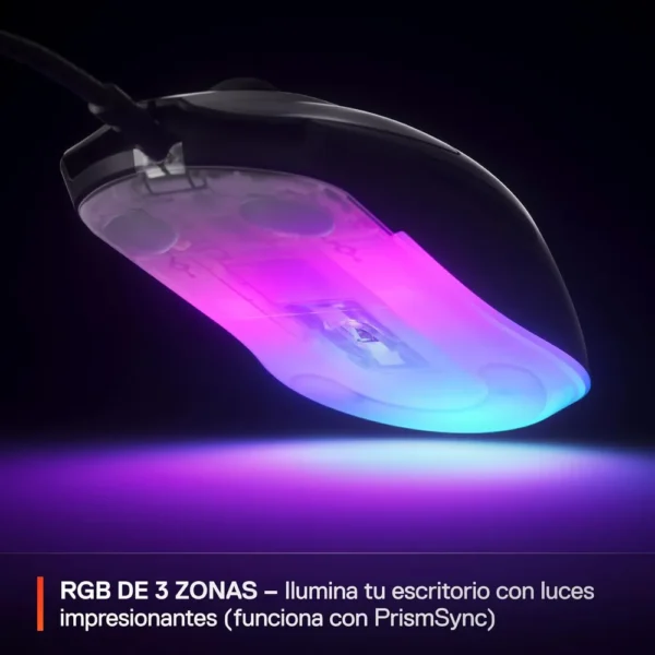 MOUSE ALÁMBRICO RIVAL 3 GEN 2 STEELSERIES | NEGRO